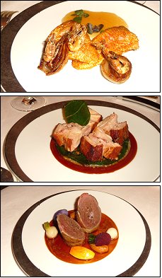Photo restaurant paris Taillevent - Les 3 plats de notre menu d�jeuner
