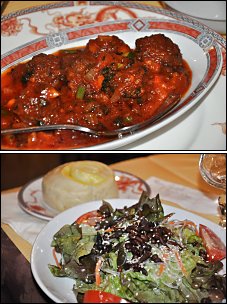Photo restaurant paris Tashi Tagyé - Boulettes de boeuf à la tomate et salade tibétaine