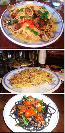Photo restaurant paris Tentazioni - Palourdes, sardines et pasta noires