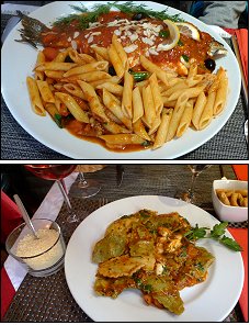 Photo restaurant paris Tesoro d'Italia - Orata al Pomodoro & Raviolata alla Checca