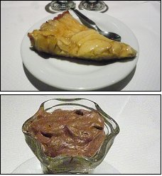 Photo restaurant paris Le Tizi - Tarte aux pommes et mousse au chocolat