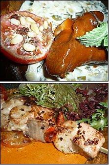 Photo restaurant paris Toro - Agneau et St Jacques, Plats en couleur.