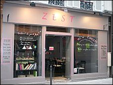 Photo restaurant paris Zest - Une devanture épurée.