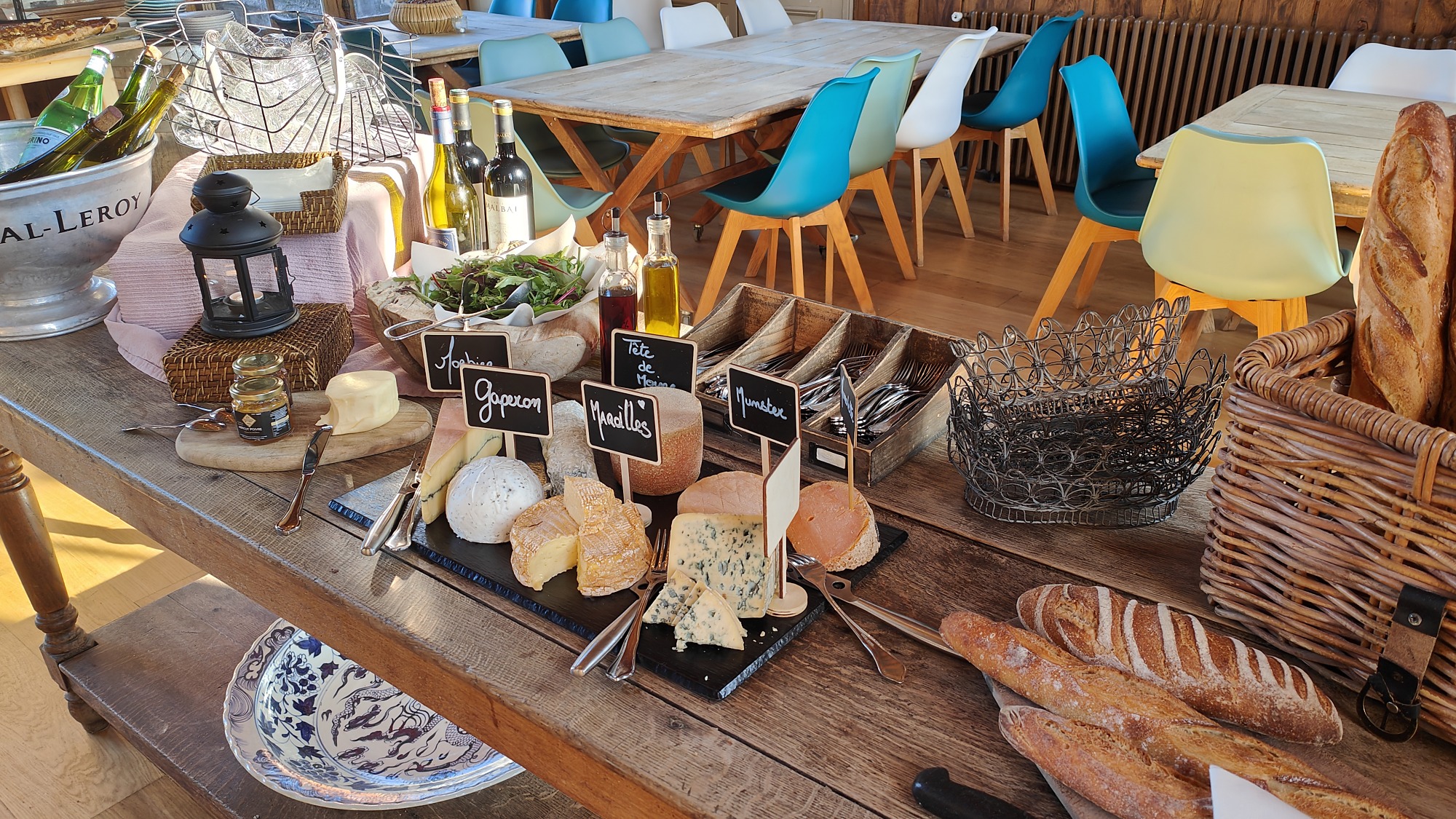 Buffet de fromages en séminaire