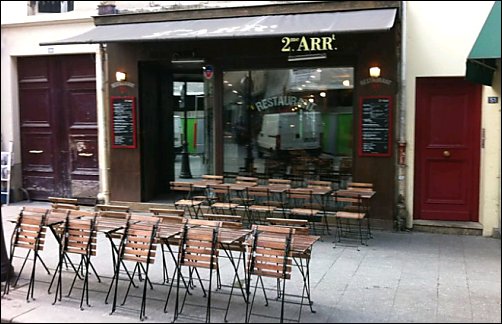 Panoramique du restaurant 2me Arrt à Paris