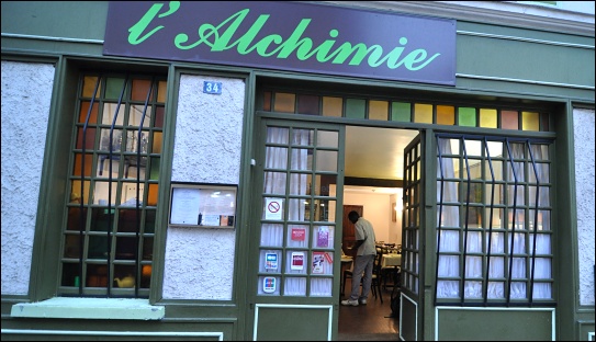 Panoramique du restaurant L'Alchimie à Paris