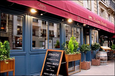 Panoramique du restaurant L'Ampère de Philippe Detourbe à Paris