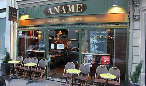 Panoramique du restaurant Aname - Le Bistrot Vietnamien à Paris