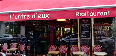 Panoramique du restaurant L'Antre d'Eux à Paris