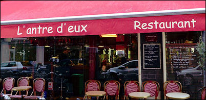 Panoramique du restaurant L'Antre d'Eux à Paris