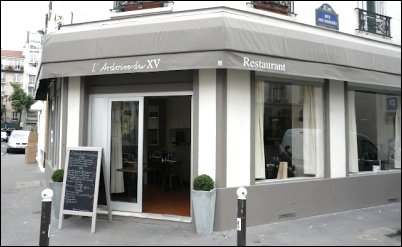 Panoramique du restaurant L'Ardoise du XV à Paris