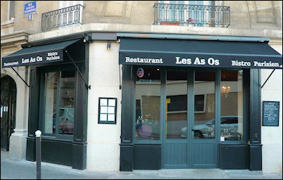 Panoramique du restaurant Les As Os à Paris