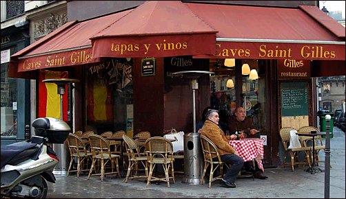 Panoramique du restaurant Cave Saint Gilles à Paris