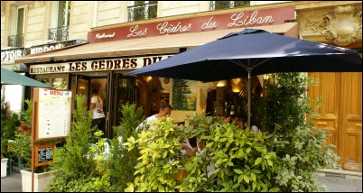 Panoramique du restaurant Les Cèdres du Liban à Paris
