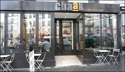 Panoramique du restaurant Chaak à Paris