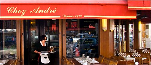 Panoramique du restaurant Chez André à Paris