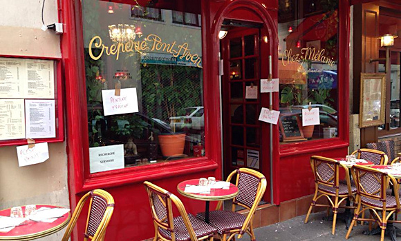 Panoramique du restaurant Crêperie de Pont-Aven ou Chez Mélanie à Paris