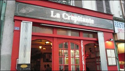 Panoramique du restaurant La Crêpitante à Paris