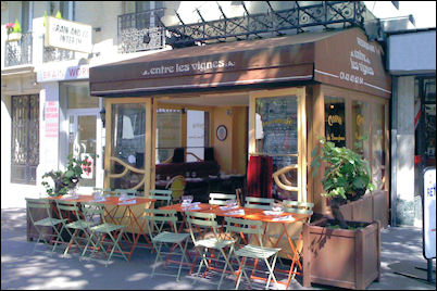 Panoramique du restaurant Entre les Vignes à Paris