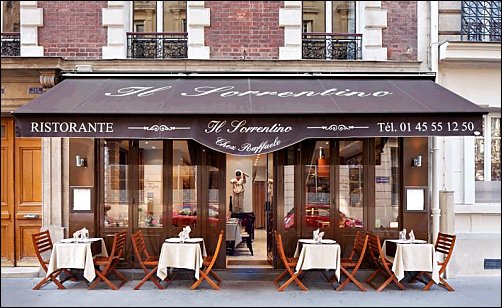Panoramique du restaurant Il Sorrentino à Paris