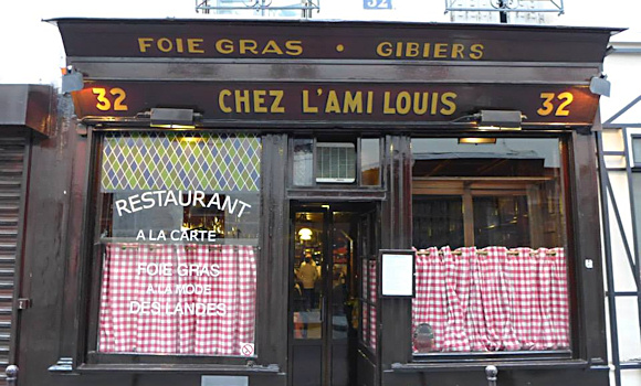 Panoramique du restaurant L'Ami Louis à Paris
