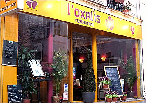 Panoramique du restaurant L'Oxalis à Paris