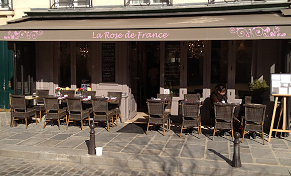 Panoramique du restaurant La Rose de France à Paris