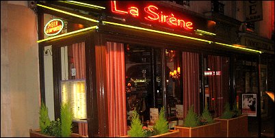 Panoramique du restaurant La Sirène à Paris