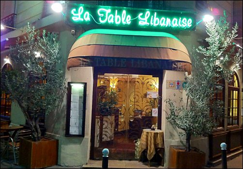 Panoramique du restaurant La Table Libanaise à Paris