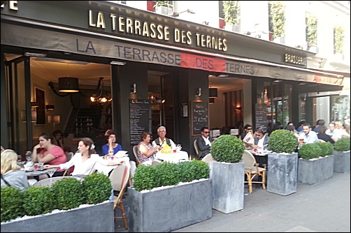 Panoramique du restaurant La Terrasse des Ternes à Paris