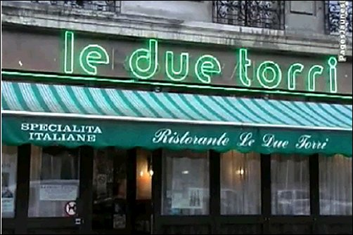 Panoramique du restaurant Le Due Torri à Paris