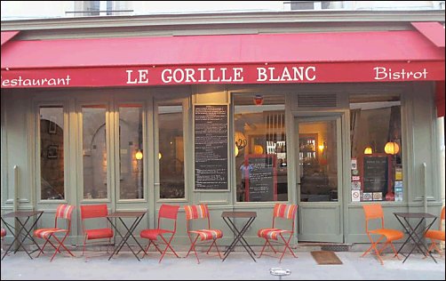 Panoramique du restaurant Le Gorille Blanc à Paris