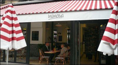 Panoramique du restaurant Mimosa à Paris