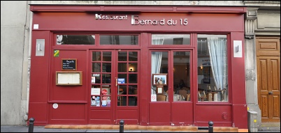 Panoramique du restaurant Bernard du 15 à Paris