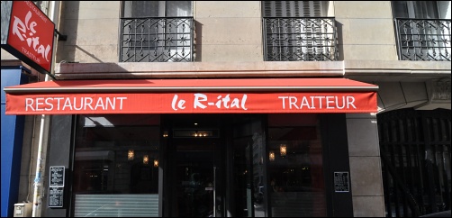 Panoramique du restaurant Le Rital à Paris