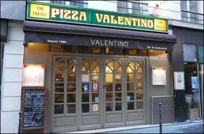 Panoramique du restaurant Valentino à Paris