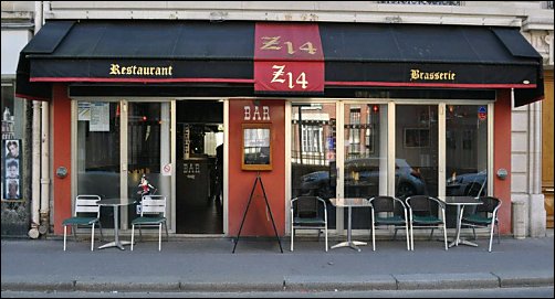 Panoramique du restaurant Z14 à Paris