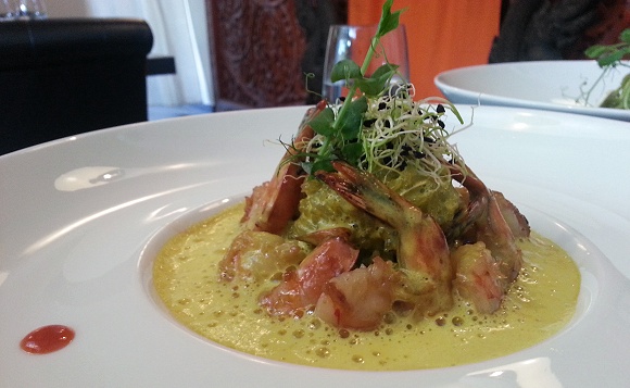 Restaurant Aux Trois Nagas - Crevettes au curry jaunes
