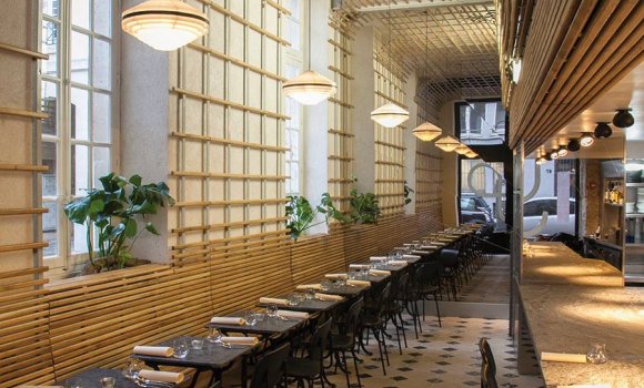 Restaurant Dessance - Jolie salle au style d'inspiration nipponne