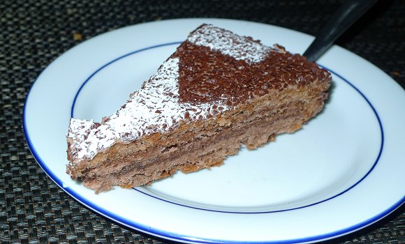 Restaurant L'Espérance - Gâteau au chocolat du Bistrot de l'Espérance