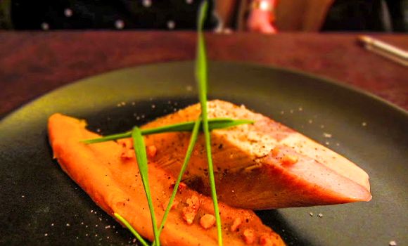Restaurant Galia - Damier d’anguille fumée et de foie gras