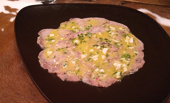 Restaurant Le Grill Astier - Carpaccio de langue de boeuf