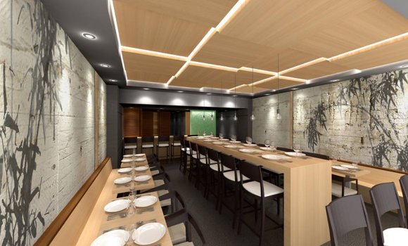 Restaurant Hao Long - Salle aux tons modernes