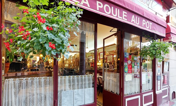 Restaurant La Poule au Pot - La façade du restaurant