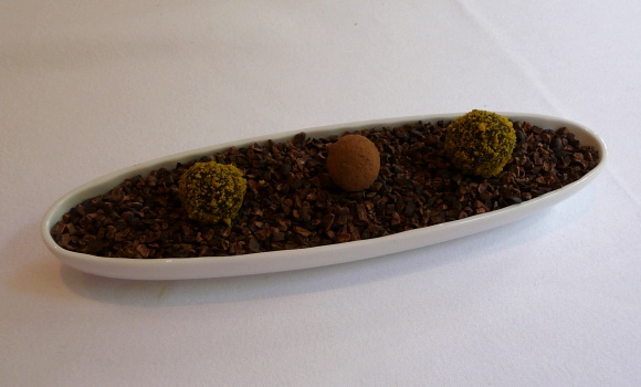 Restaurant La Table du 11 - Truffes chocolat pistache
