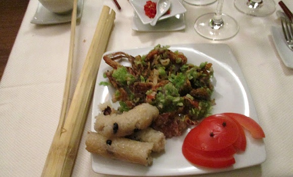 Restaurant La Table du Vietnam - Crabe mou du Prince au riz gluant croustillant