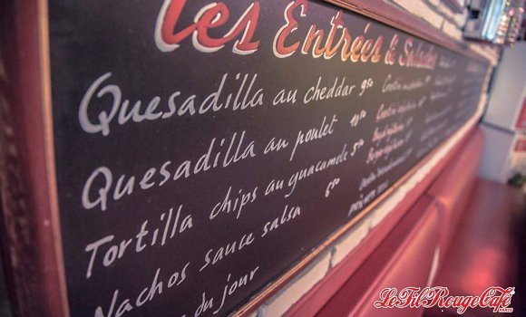 Restaurant Le Fil Rouge Café - Les plats américains à l'ardoise