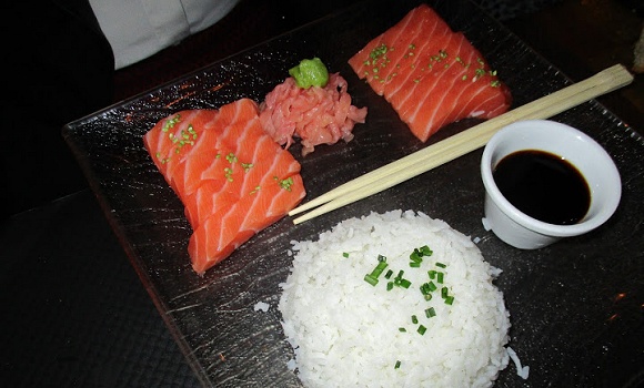 Restaurant Le Réservoir - Sashimi de saumon