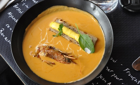 Restaurant Les Pieds dans l'eau - Bisque de homard