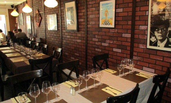 Restaurant Mastroianni - Murs de briques ambiance New York